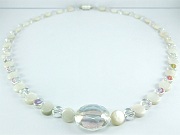 Glasperlen Collier Ice von Aperlea