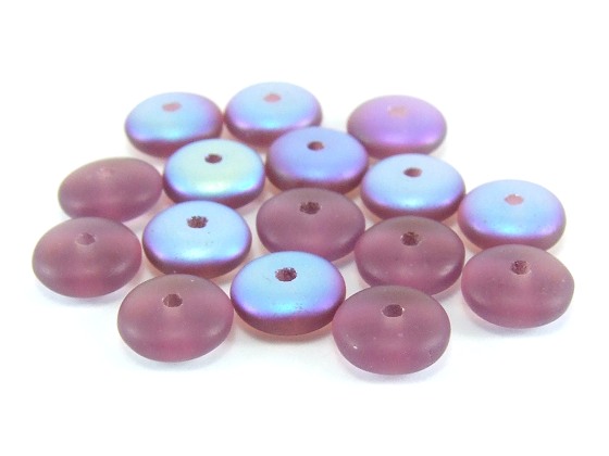B�hmische Perlen Linse violett von Aperlea