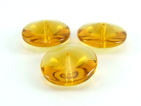 Glasperle Gelb von Aperlea