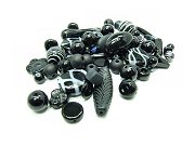 Perlen Mix schwarz von Aperlea