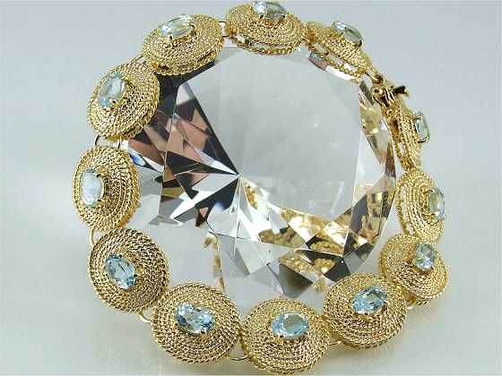 Silberarmband Topas von Aperlea