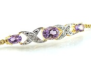 Silberarmband Amethyst von Aperlea
