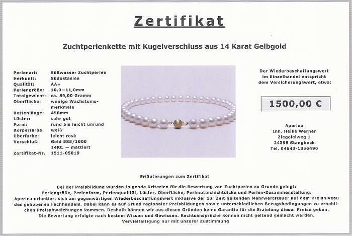 Perlen Ketten - Aperlea