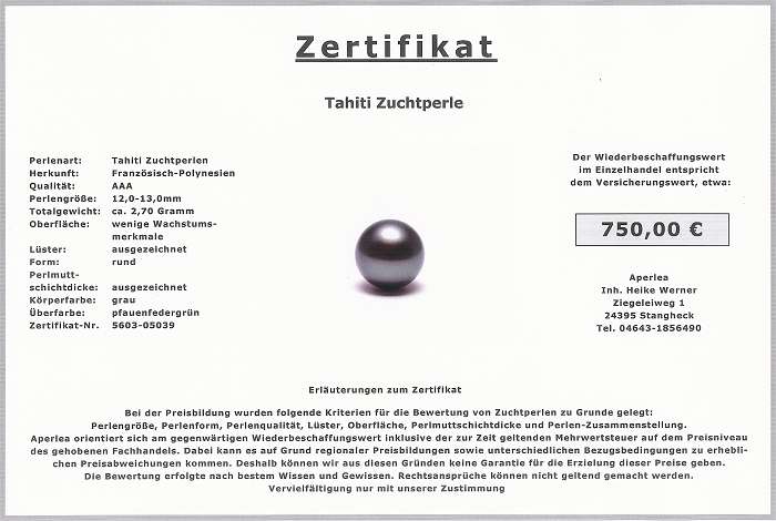 Tahitiperlen - Aperlea