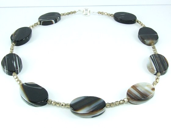 Collier Streifenachat von Aperlea