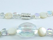 Glasperlen Collier Ice von Aperlea