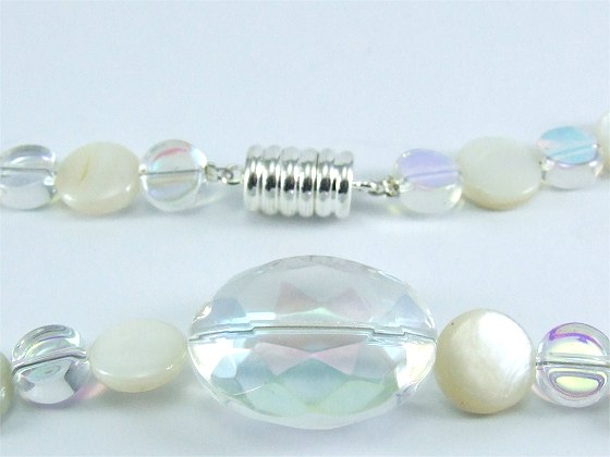 Glasperlen Collier Ice von Aperlea
