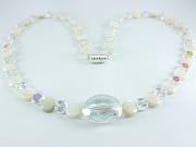 Glasperlen Collier Ice von Aperlea