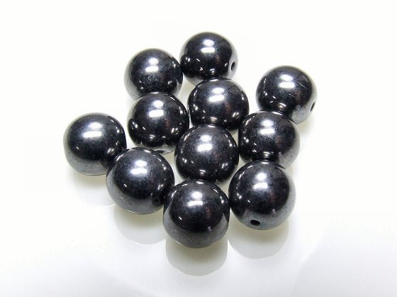 Glasperle schwarz von Aperlea