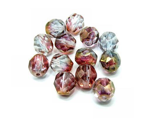 Schliffperle rot gold von Aperlea