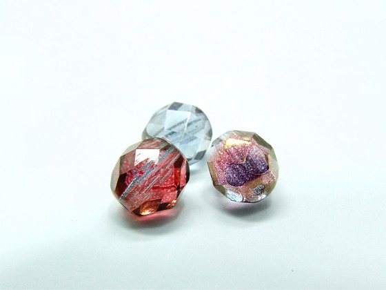 Schliffperle rot gold von Aperlea