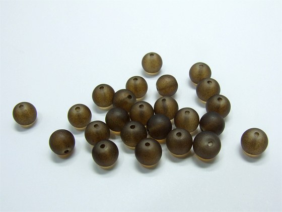 Glasperle braun von Aperlea