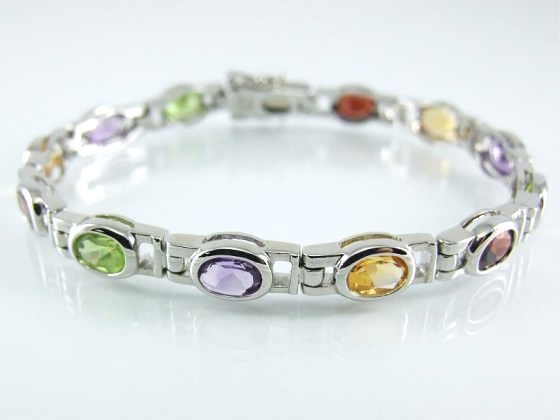 Silber Armband Multicolor von Aperlea