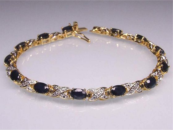 Saphir Armband von Aperlea