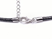 Stoffkette mit Silberverschluss von Aperlea