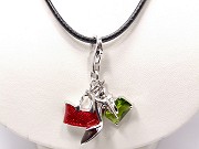 Stoffkette mit Silberverschluss von Aperlea