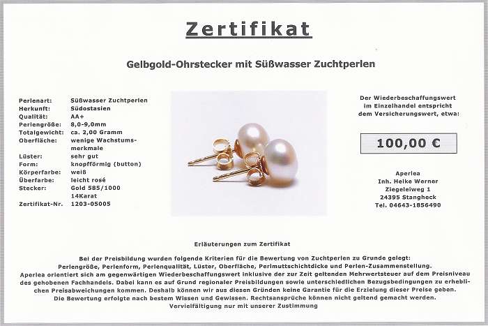 Ohrstecker - Aperlea
